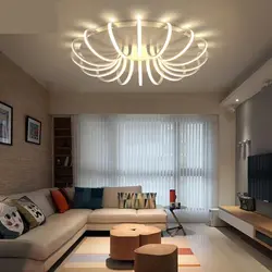 Which Lamps Are Better For A Suspended Ceiling In The Living Room Photo