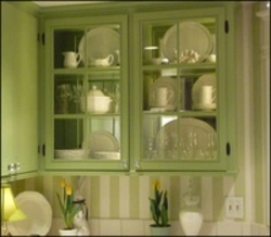 Wall Cabinets For The Kitchen With Glass In The Interior