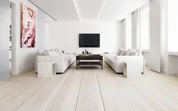 Parquet in the interior of the living room photo