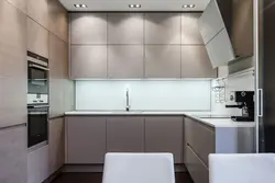 Plain kitchen in the interior photo