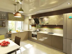 Kitchen interior design in a modern style