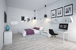 White Bedroom Design For Teenager