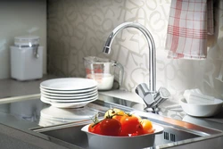 Kitchen design sink and faucet