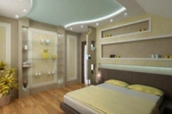 Niches for bedrooms on the ceiling photo