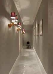 Koridor üçün divar lampaları və interyerdə dəhliz fotoşəkili