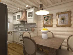 Wooden dining room kitchen design
