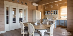 Wooden Dining Room Kitchen Design