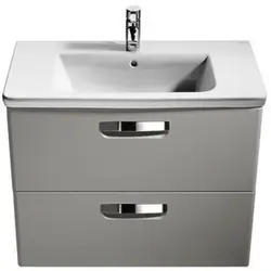 Sink with bathroom cabinet 80 cm photo