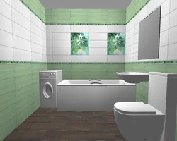 Дизайн проект раскладка плитки в ванной