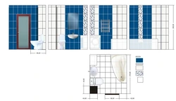Дизайн проект раскладка плитки в ванной