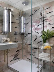 Bathroom design with glass photo