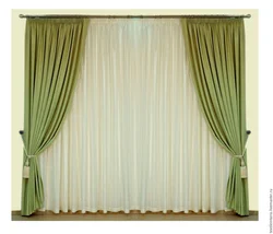 Inexpensive ready-made curtains for the bedroom photo