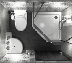 Bathroom With Cabin Design 5 Sq.M.