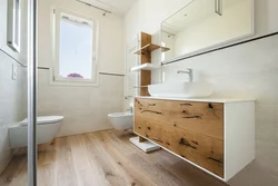 Light Bath Design With Wood