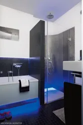 Shower and bath in one room photo