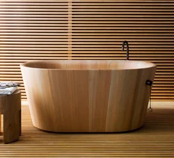 Wooden Bath Design Photo