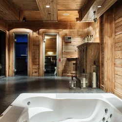 Wooden Bath Design Photo