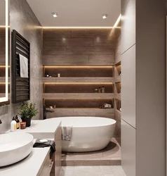Дизайн ванных комнат с встраиваемой ванной