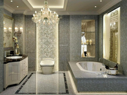 Warm bathroom design