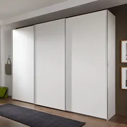 Wardrobe in the bedroom photo white gloss