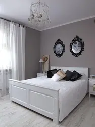 White Wall Color In The Bedroom Interior