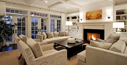 Large Living Room Photo In The House Interior