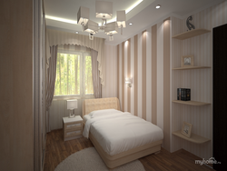 Design of a small bedroom 2 by 2
