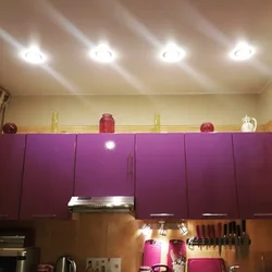 Spotlights in the kitchen photo