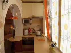 Kitchen on a large loggia photo