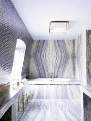 Bathroom Design With Blue Marble