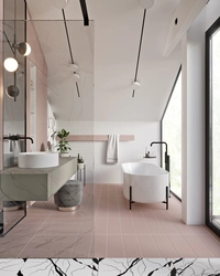 Fashionable colors in the bathroom interior