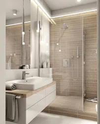 Bath design light colors with shower