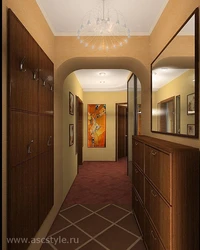 2 otaqlı koridor dizaynı