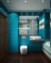 Sea ​​green bathroom design