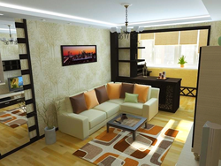 Small living room design with balcony