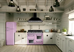 Дизайн кухни с отдельно стоящей плитой
