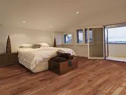 Modern flooring in the bedroom photo