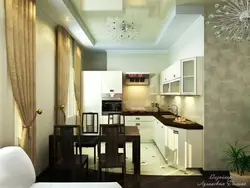Apartment Design With Combined Kitchen In Khrushchev