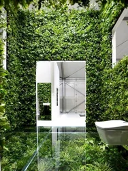 Greenery bath design