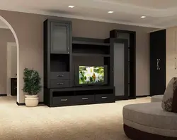 Living room furniture in wenge color photo