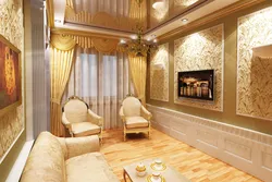 White gold living room design