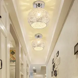 What kind of chandeliers in the hallway photo