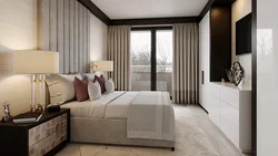 Gray Brown Wallpaper In The Bedroom Photo