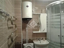 Bath interior with water heater photo