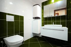 Bath interior with water heater photo