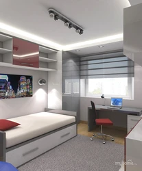 Teenager bedroom design 13 sq m