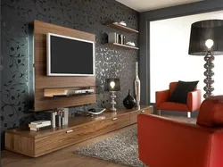 Mini living room interior with TV