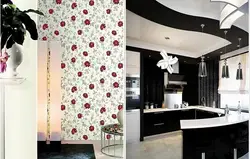 How to hang wallpaper in the kitchen design photo