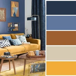 Color palette in the living room interior photo