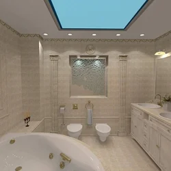Подвесной потолок в ванной дизайн